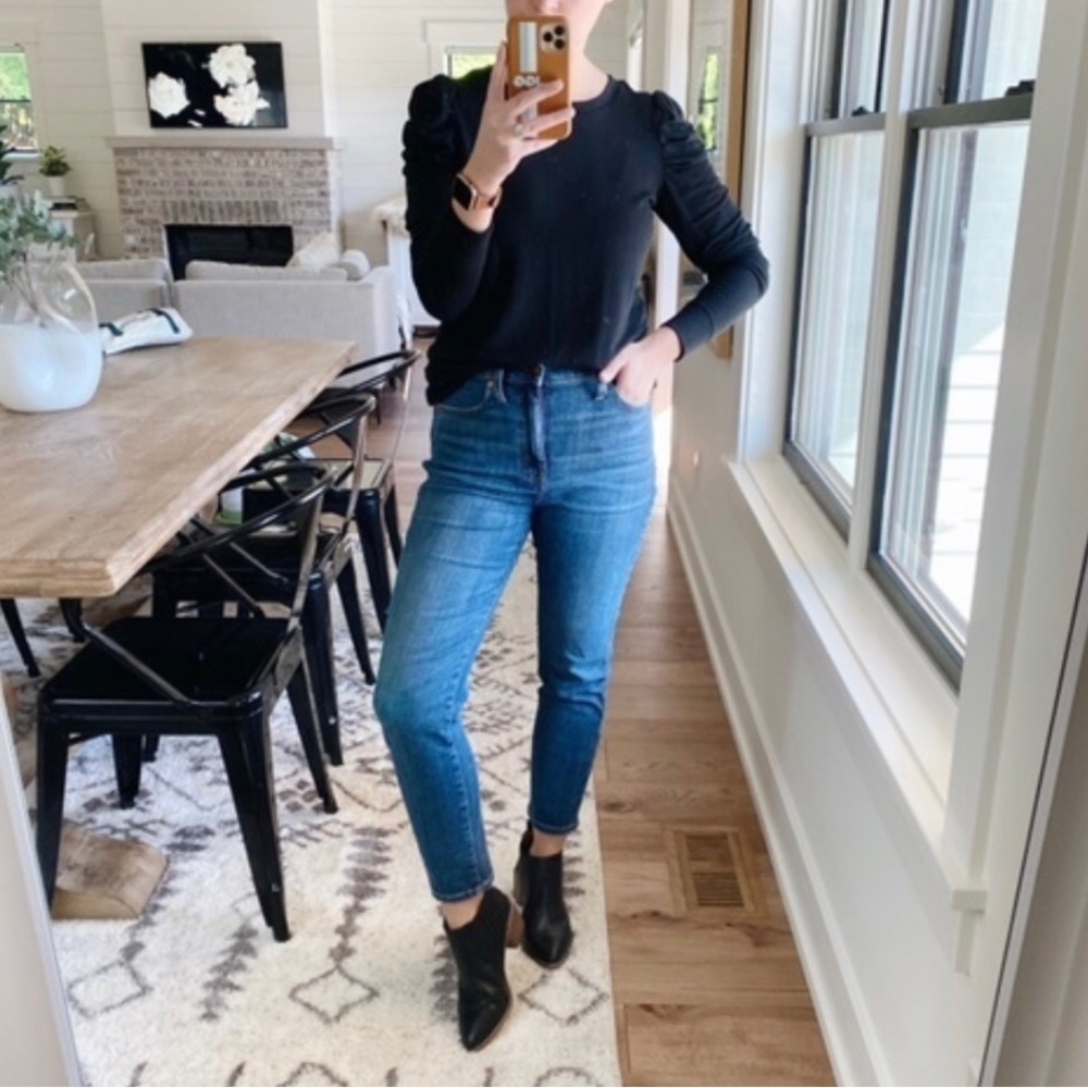 Madewell The Hailie Boot Leather In Black - Picture 16 of 16